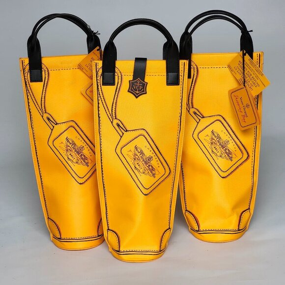 VEUVE Clicquot Ponsardin Champagne Cooler Shopping Bag Lot of 3 - Picture 1 of 12
